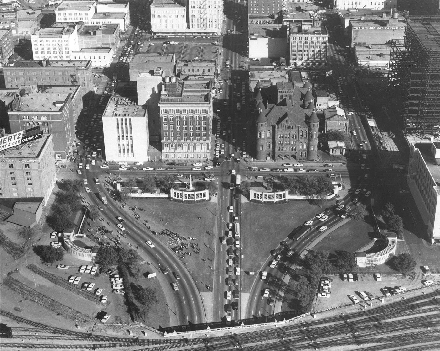 #150 Dealey Plaza and triple underpass, Dallas, Texas, 1963