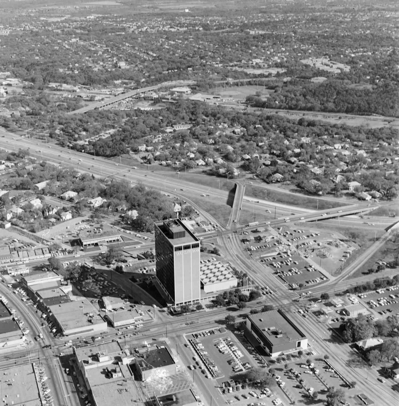 #13 Aerial view of Oak Cliff area in Dallas, 1969