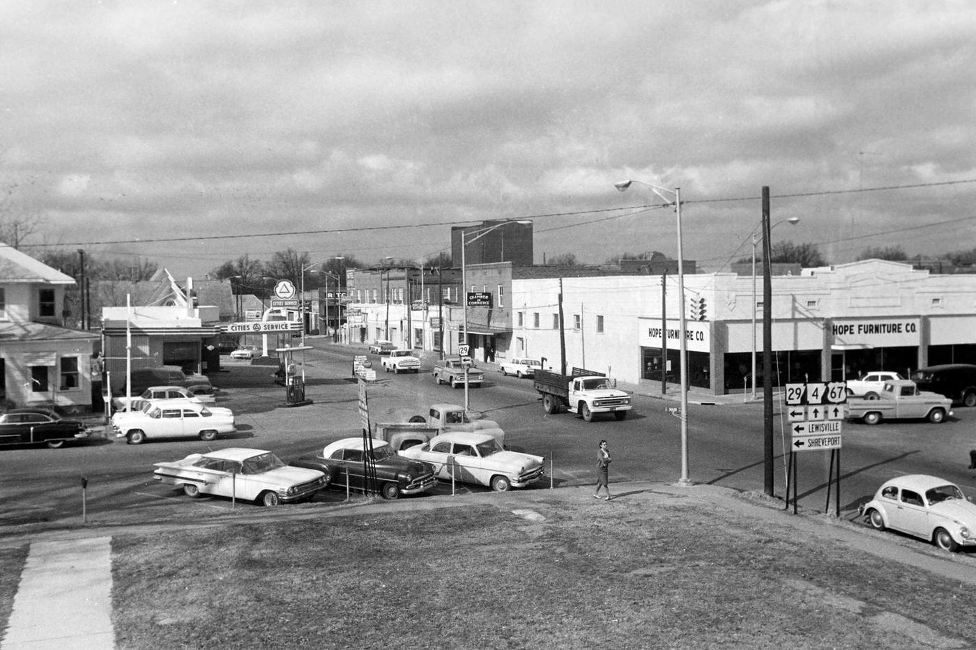 #43 Street view around Dallas, Texas, 1964.
