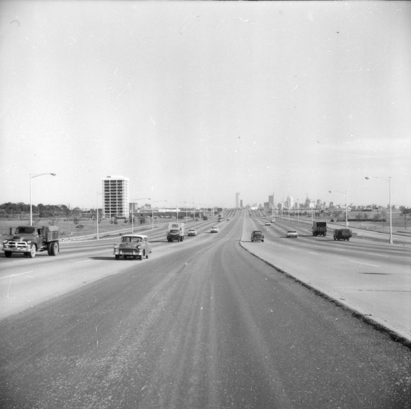 #91 Freeway near downtown Dallas, 1962