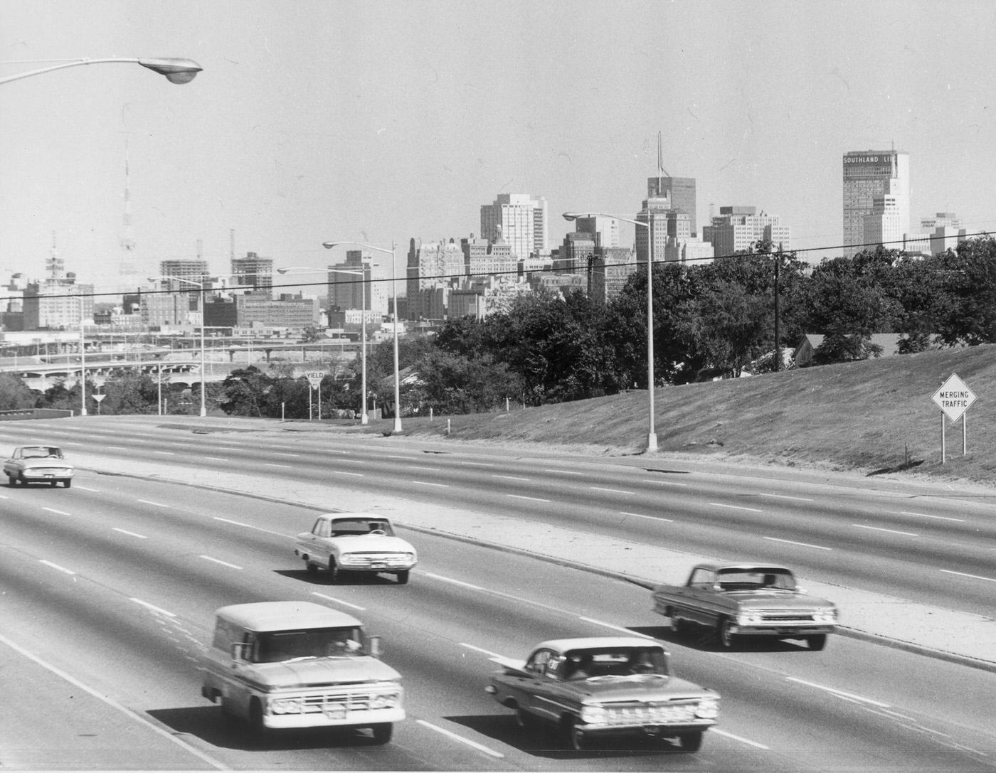 #98 A Freeway by downtown Dallas, 1960