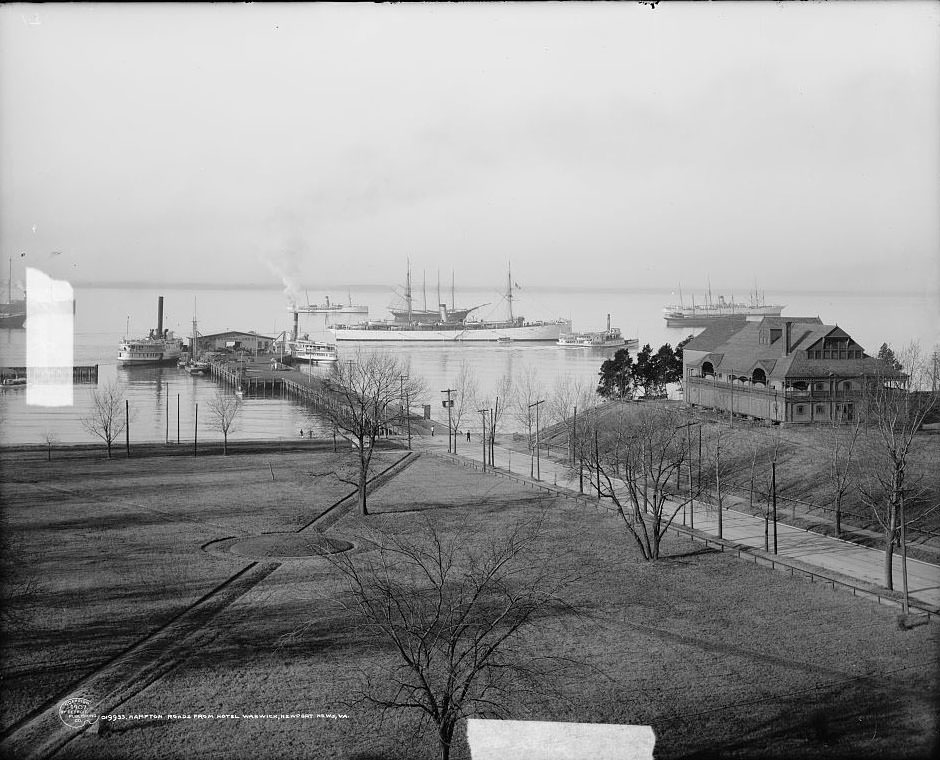 #36 Hampton Roads from Hotel Warwick, Newport News, 1907