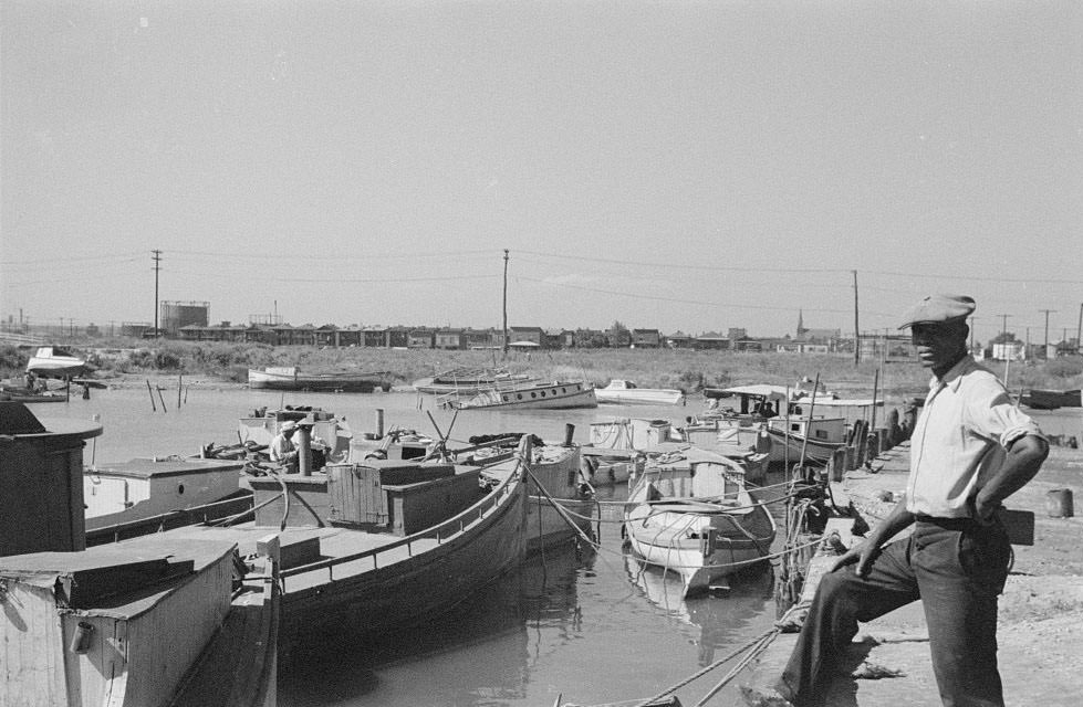 #31 Fishing boats in the harbor, Newport News, Virginia, 1936