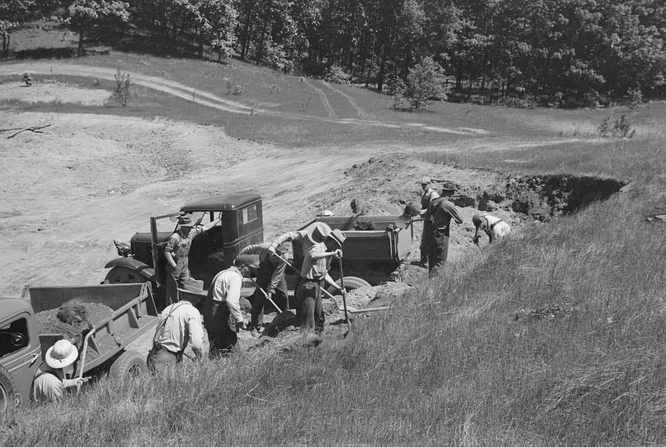 #11 Workers on Newport News Homesteads, Virginia, 1936