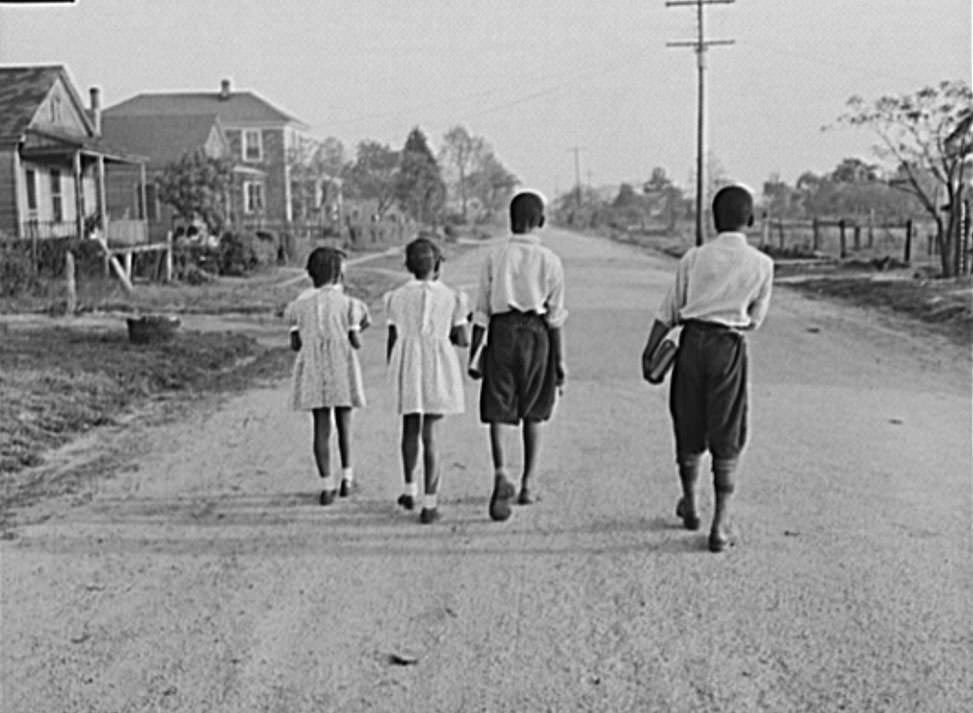 #50 Shipyard worker’s children on their way to school, 1942
