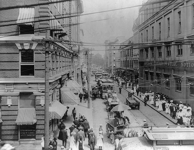 #37 View of Granby Street, Norfolk, 1906.