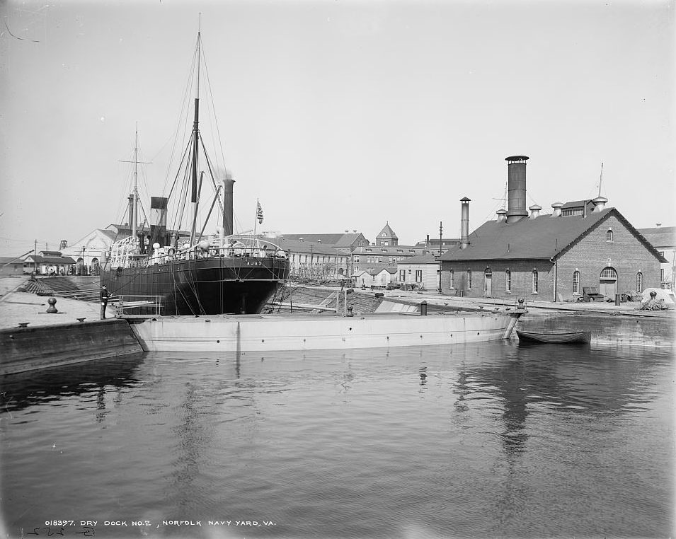 #19 Dry dock no. 2, Norfolk Navy Yard, 1901