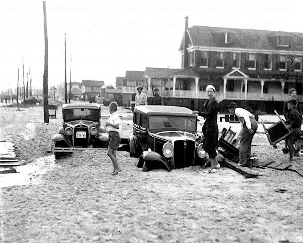 #41 Ocean View Ocean View After Flood Sand on RoadAfter Flood, 1944