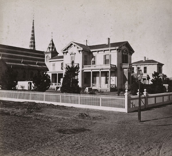 #28 Private residence, cor. 13th and Castro Streets, Oakland, 1862