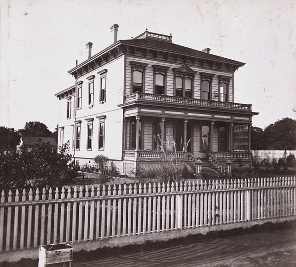 #63 J. I. Spear’s residence, cor. Julia and 12th Streets, Oakland, 1863