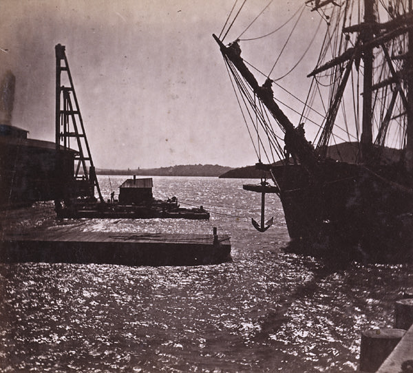 #42 Reflections in San Francisco Bay–From Oakland Wharf, 1864