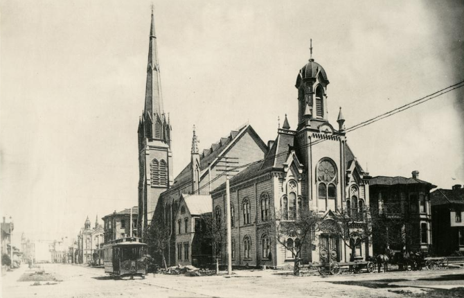#26 First Methodist Episcopal and German Evangelical Lutheran Churches, 1892