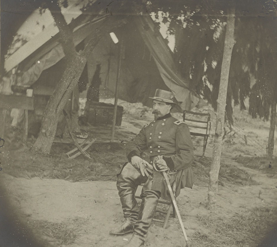 #104 Gen. Edward Ferrero in front of Petersburg, Va., 1864