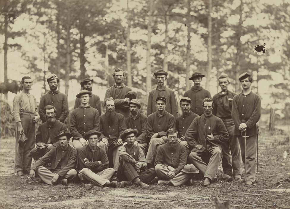 #107 Co. B, U.S. Engineers in front of Petersburg, 1864