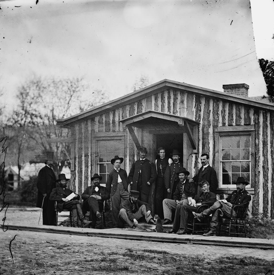 #169 Members of Gen. Ulysses S. Grant’s staff, Petersburg, 1865