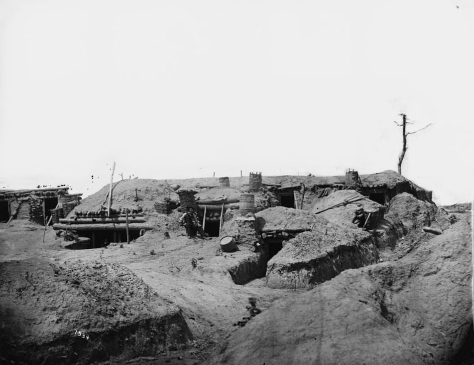 #180 Interior of Fort Sedgwick, 1865