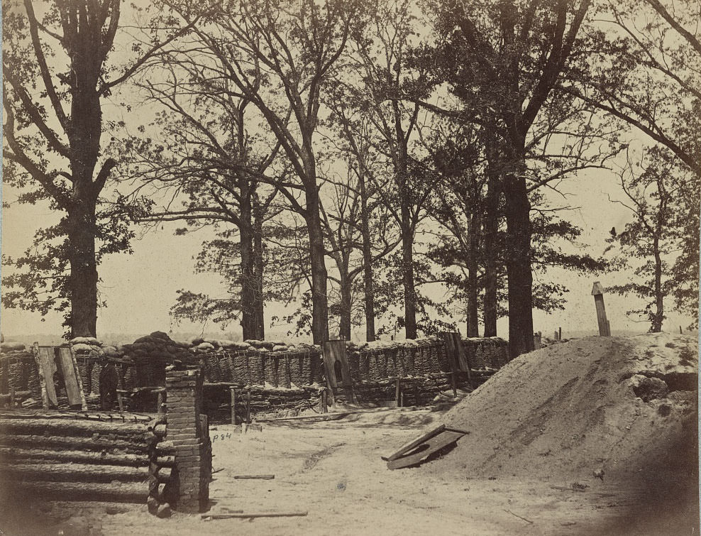 #192 Interior of Fort Steadman in front of Petersburg, 1860s