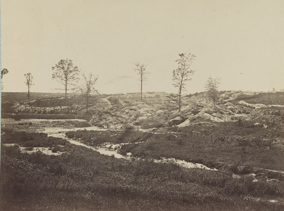 #196 Confederate fortifications at Gracie’s Salient in front of Petersburg, 1860s