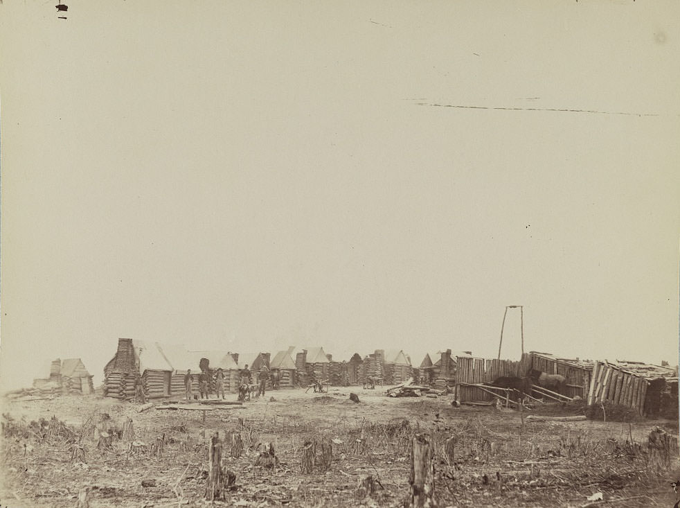 #198 Camp of 3d Pennsylvania Cavalry, in front of Petersburg, February, 1865