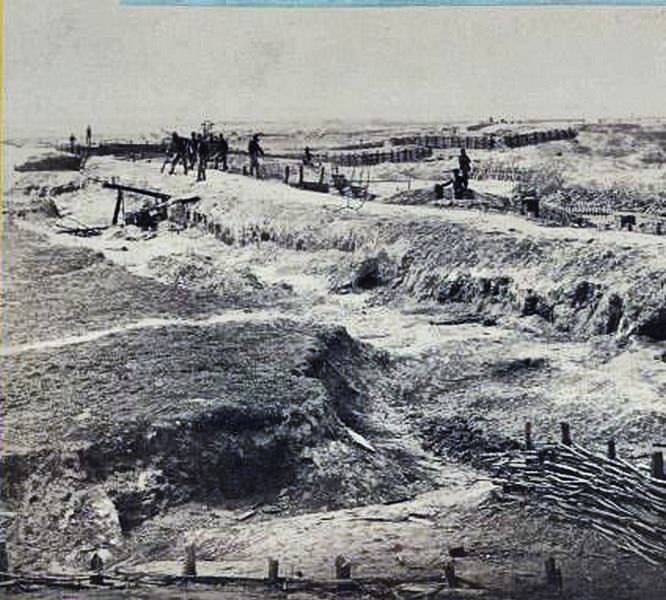 #207 Interior of the rebel works in front of Petersburgh, 1865