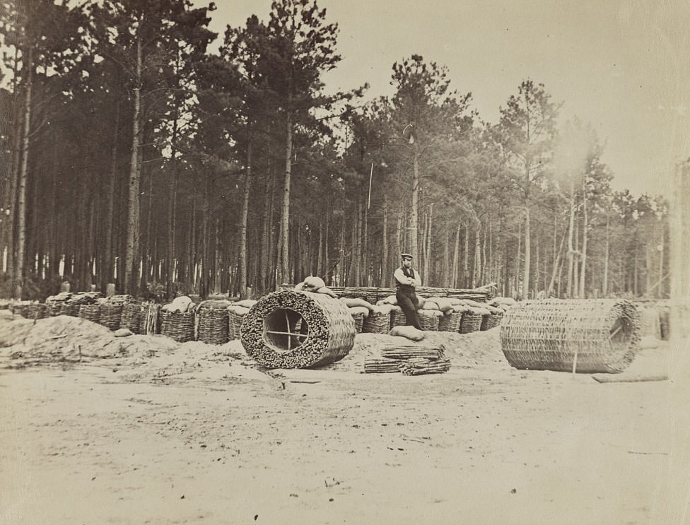 #28 Gabions in Engineer Camp in front of Petersburg, 1864
