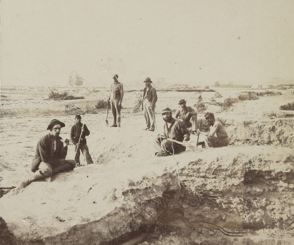 #34 Confederate fortifications at Warren Station, 1864
