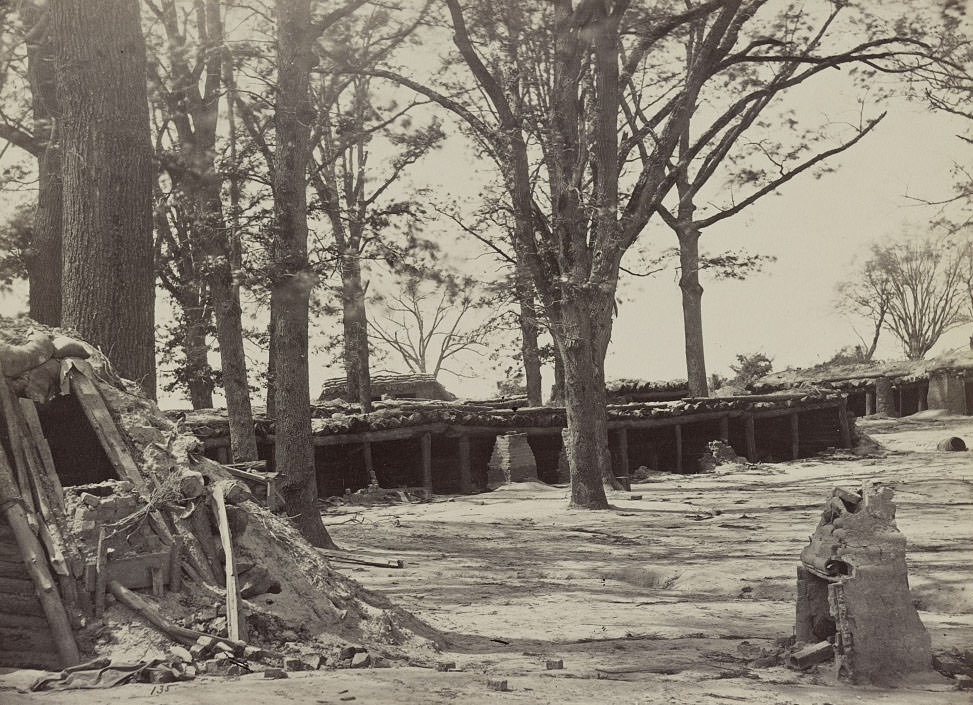 #38 Interior of Fort Steadman in front of Petersburg, 1863