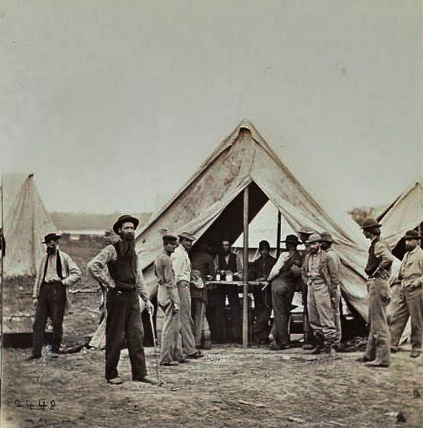 #57 A Sutler’s Tent, Petersburg, 1864