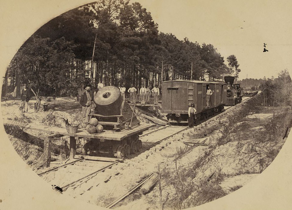 #61 Railroad mortar at Petersburg, 1864