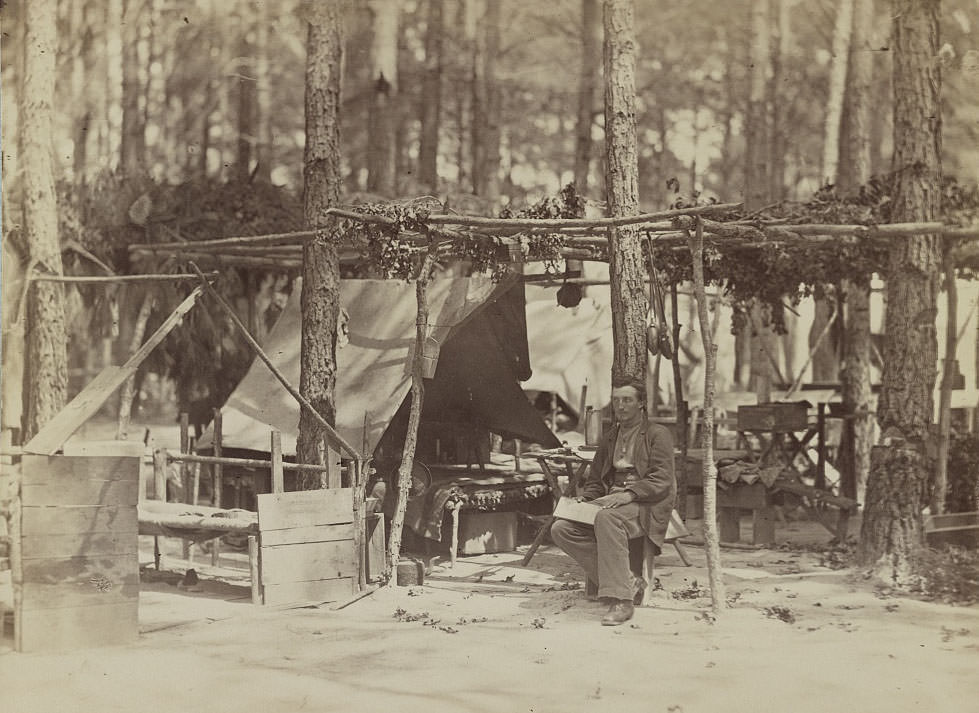 #64 A camp in front of Petersburg, 1864