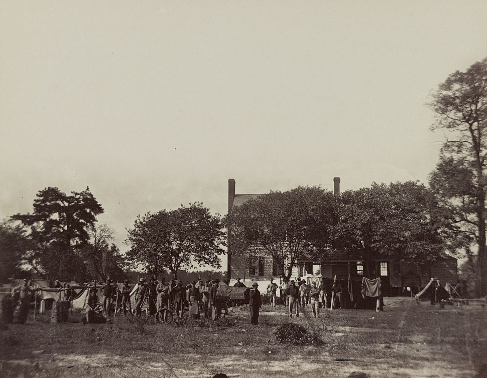 #66 Headquarters U.S. Engineer Battalion in front of Petersburg, 1864