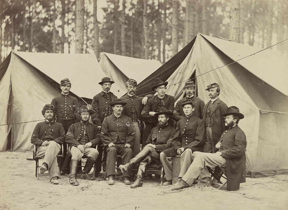 #72 Hospital Stewards of 2d Division, 9th Army Corps. in front of Petersubrg, 1864