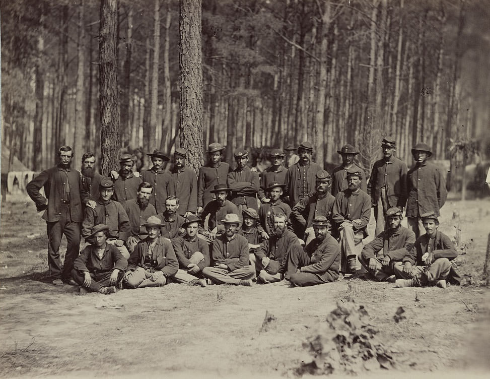 #75 Essayon Dramatic Club, U.S. Engineer Battalion in front of Petersburg, 1864