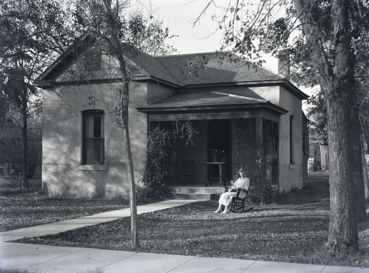#15 Margaret McCulloch in Front of Home at 312 E. Fillmore in Phoenix, 1929
