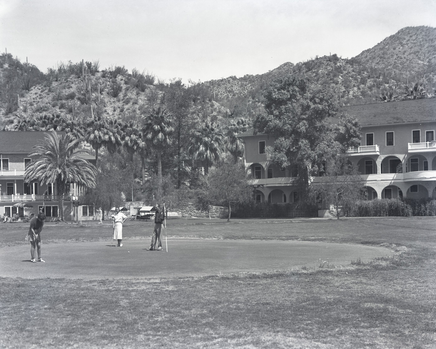 #2 Castle Hot Springs Hotel Guests on Golf Course, 1929