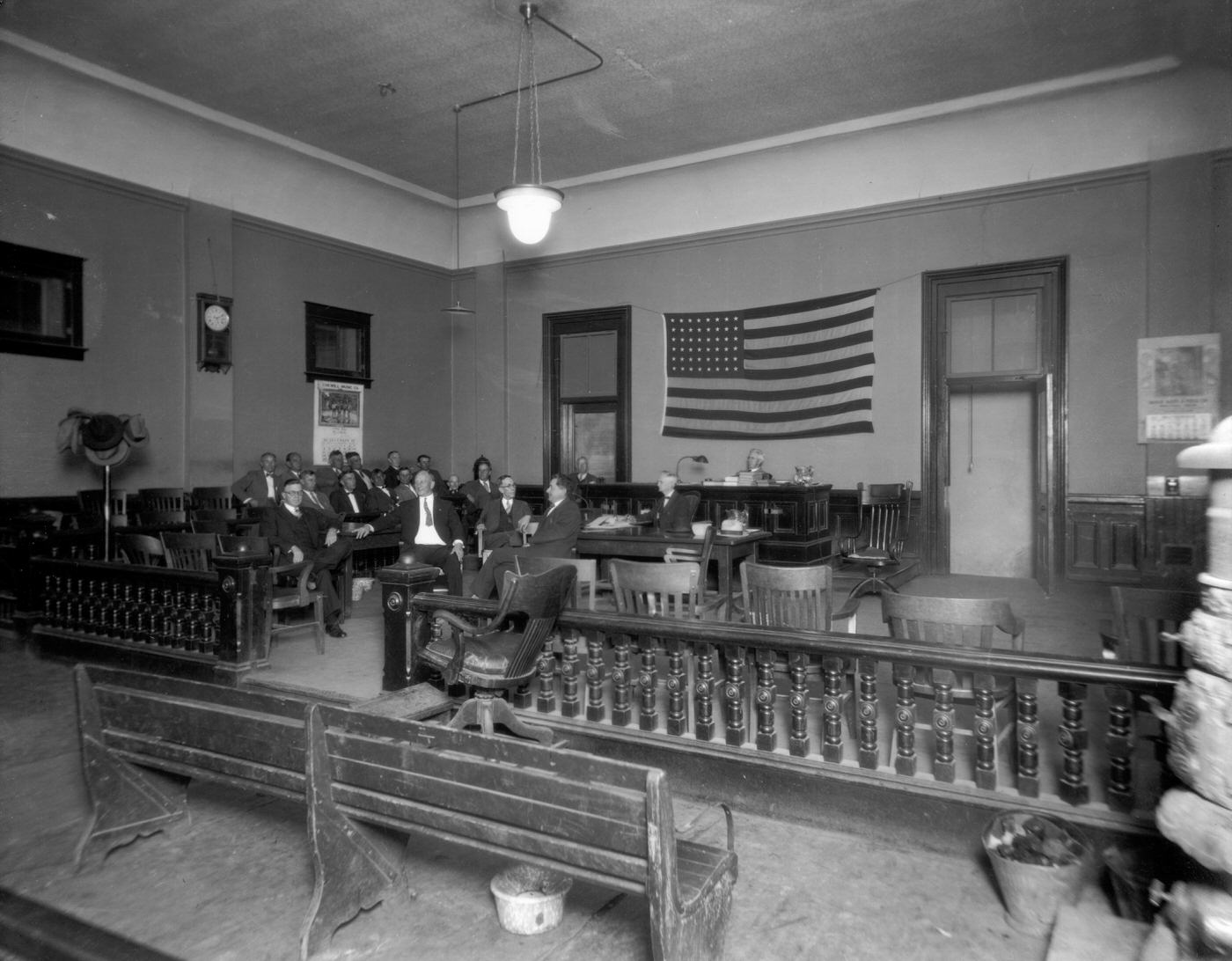 #25 Judge Phelps in Courtroom, 1927