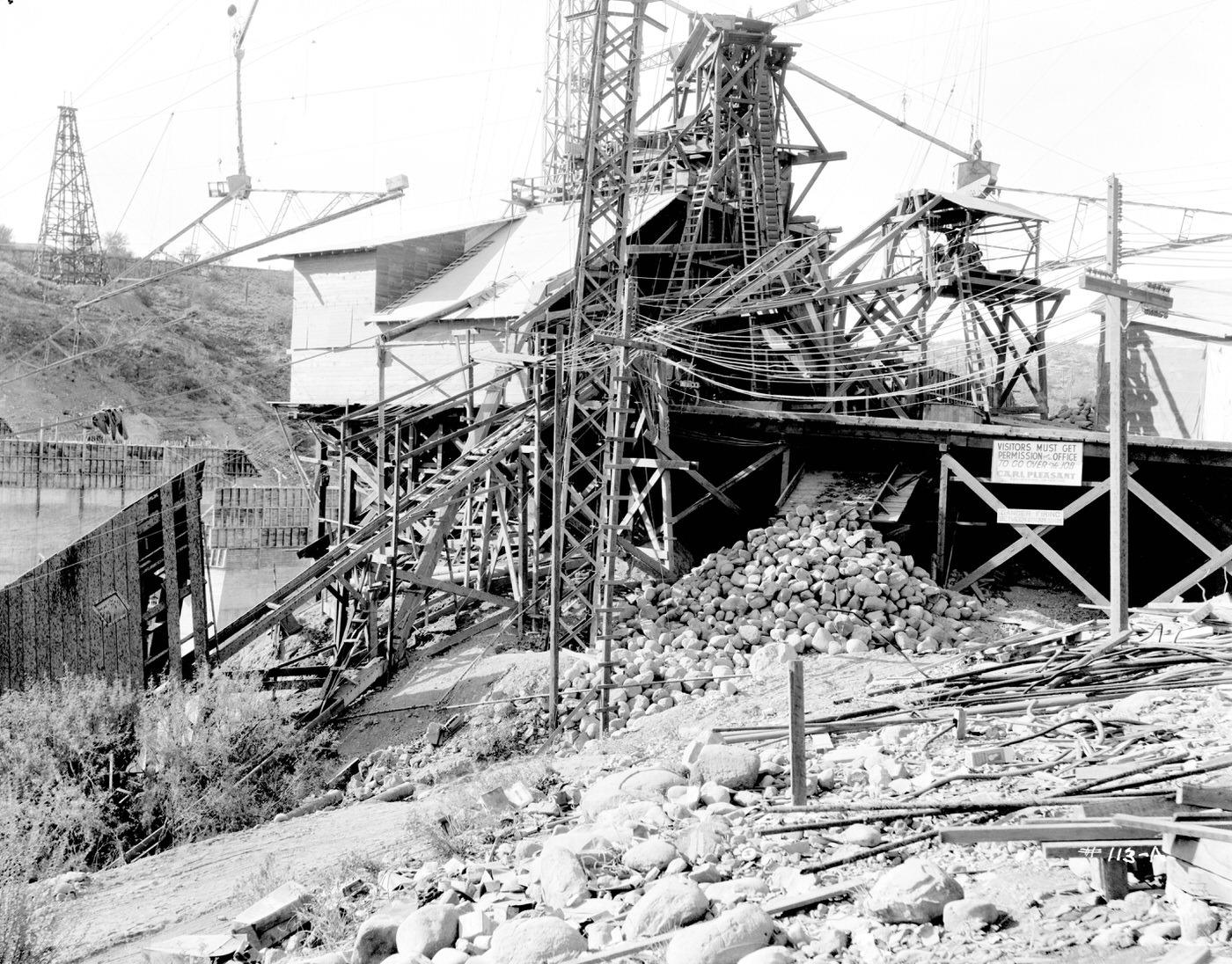 #37 Terrain Surrounding Lake Pleasant Dam, 1926