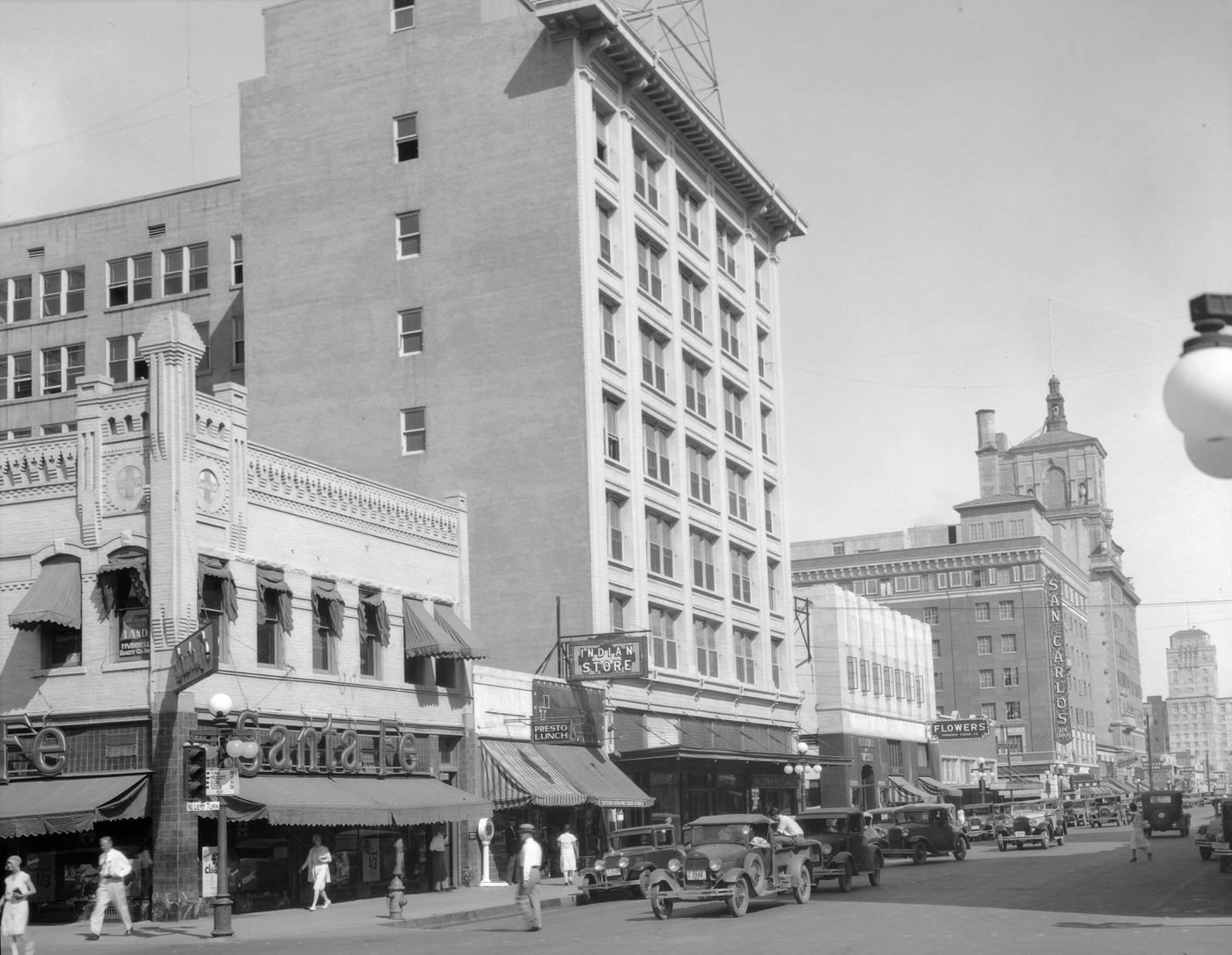 #56 Heard Building Exterior, 1921. This building was located on the southeast corner of Central Avenue and Adams Street in Phoenix.
