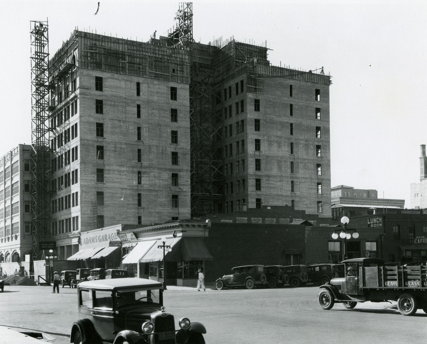 #64 Original Addition Being Built Onto the Adams Hotel, 1920