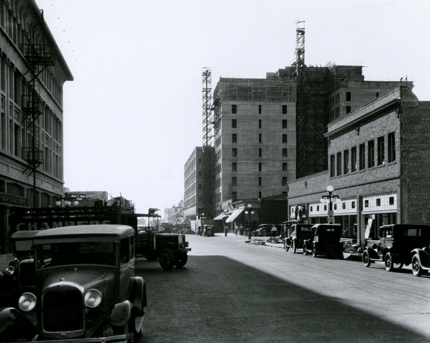 #65 Original Addition Being Built Onto the Adams Hotel, 1920