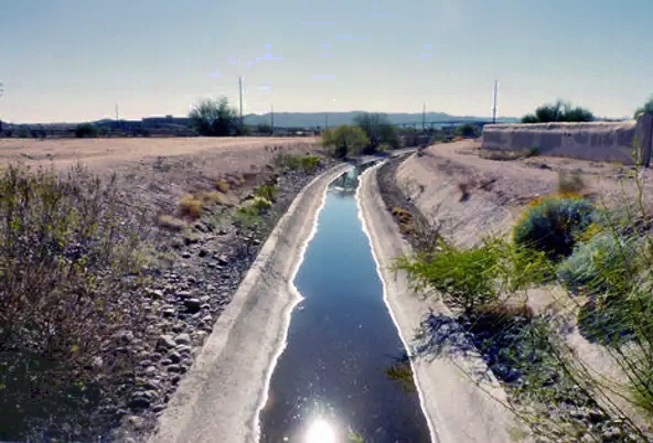 #112 The old Crosscut Canal runs through the site of Pueblo Grande Museum.