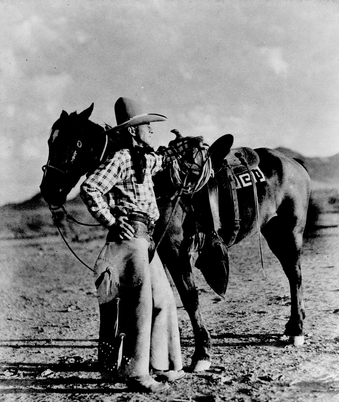 #43 Cowboy and His Horse, 1900s