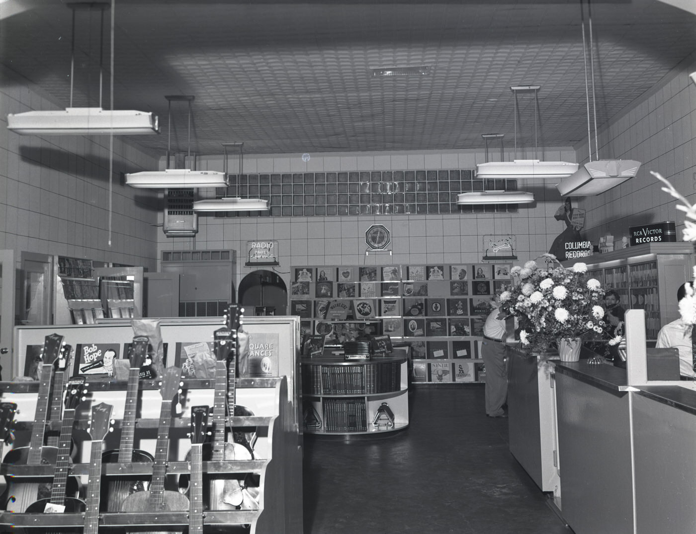 #57 Emmett Record Shop Interior, 1900s
