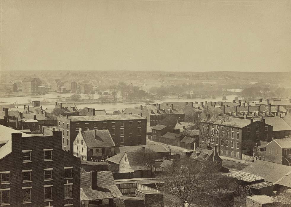 #3 View of James River and part of city of Richmond looking west from Libby Hill, 1863