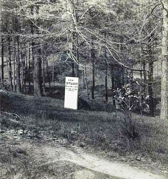 #133 Grave of Confederate cavalry General James E.B. Stuart in Hollywood Cemetery, Richmond, 1864