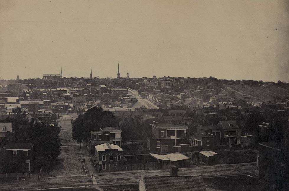 #135 Aan aerial view of Richmond, Virginia, 1865