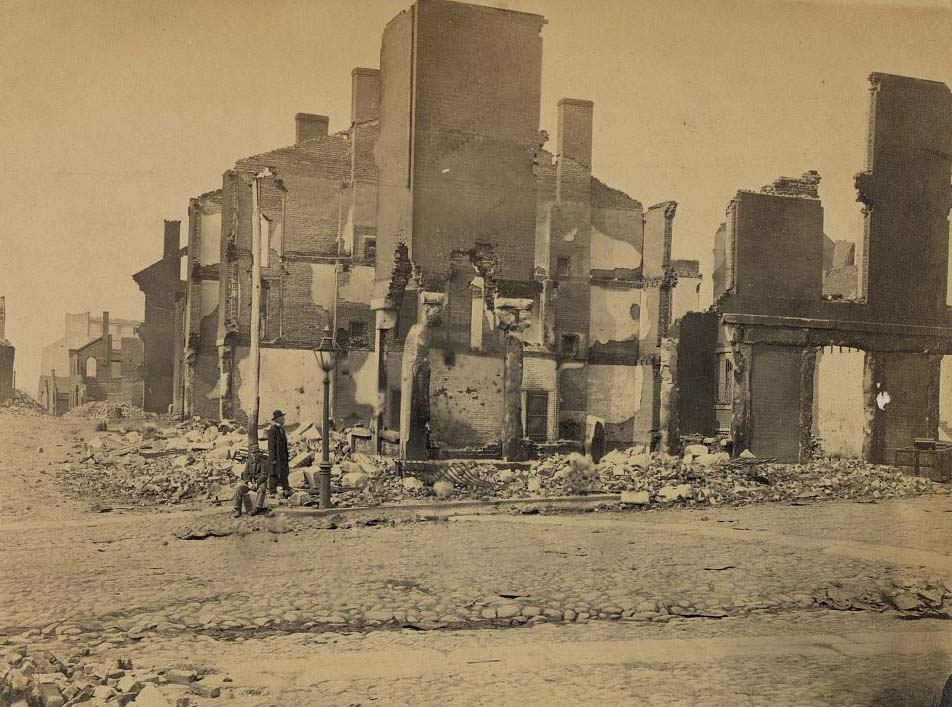 #148 Corner Governor and Cary Streets, Richmond, May 1865
