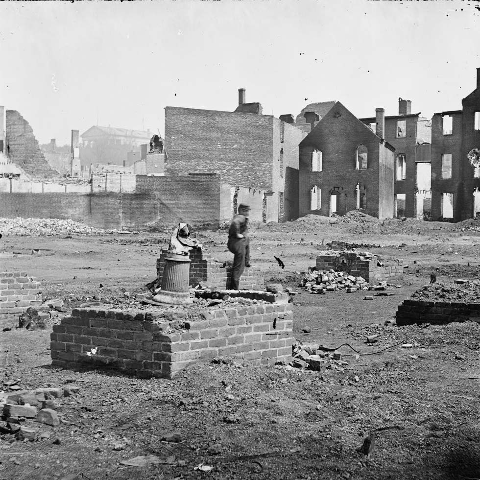#171 Richmond, Va. Ruined buildings in the burned district, 1864