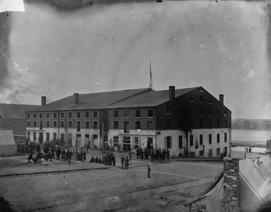 #208 Front and side view of Libby Prison, 1865