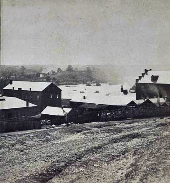 #41 The Tradegar Iron Works, a major producer of cannons for the Confederacy during the war, 1860